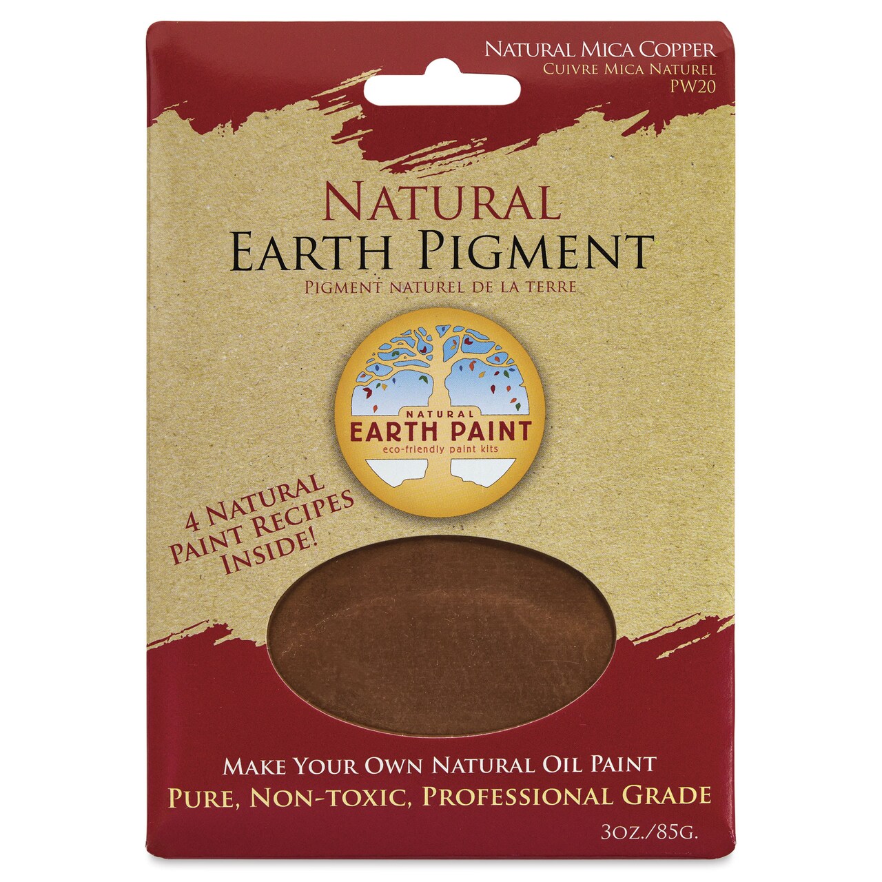 Natural Earth Paint Earth & Mineral Pigment - Copper Mica, 3 oz